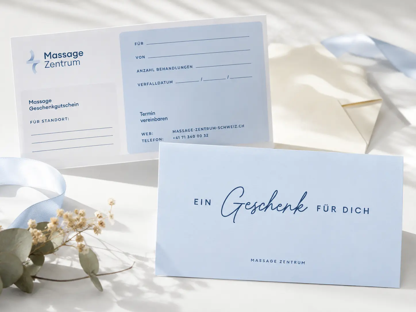 Massage-Gutschein für eine Behandlung im Massage Zentrum Winterthur